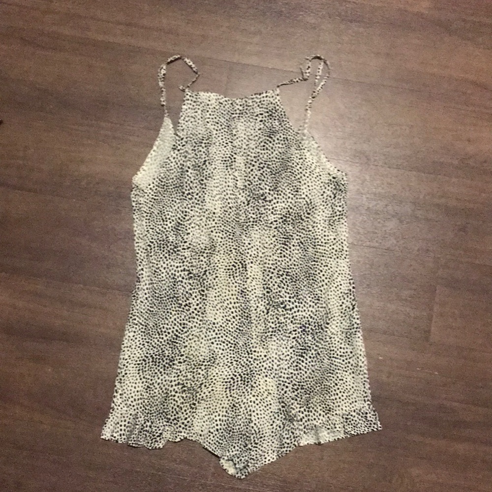 Leopard print romper. Size 8 European